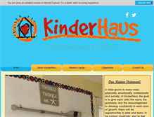 Tablet Screenshot of kinderhaus.org